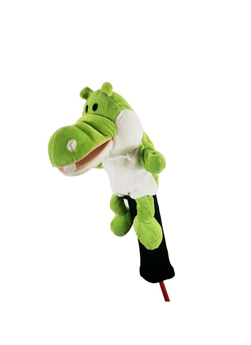 Cartoon Cute Golf Club Cover No. 1 Wood Club Cap, Soft Animal Golf Head Cover, Male And Female Golfer Gift And Golf Bag Accessories (Crocodile)