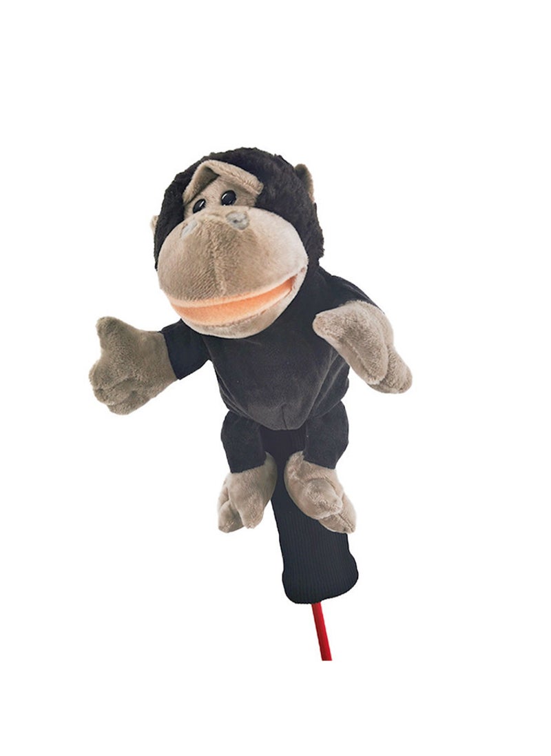 Cartoon Cute Golf Club Cover No. 1 Wood Club Cap, Soft Animal Golf Head Cover, Male And Female Golfer Gift And Golf Bag Accessories (Chimpanzees)