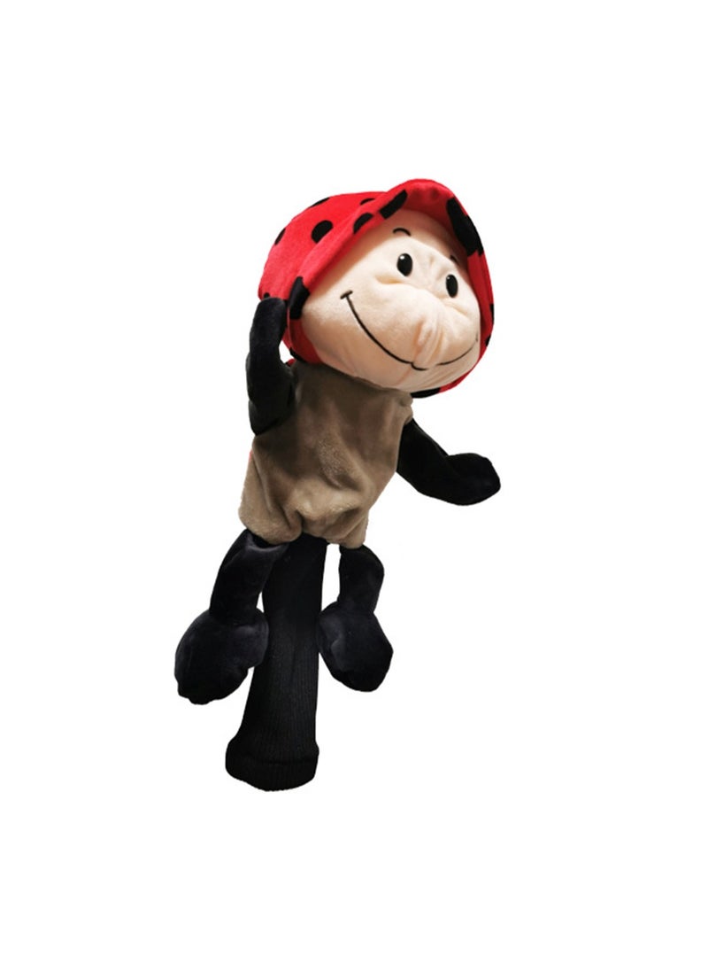 Cartoon Cute Golf Club Cover No. 1 Wood Club Cap, Soft Animal Golf Head Cover, Male And Female Golfer Gift And Golf Bag Accessories (Ladybug)