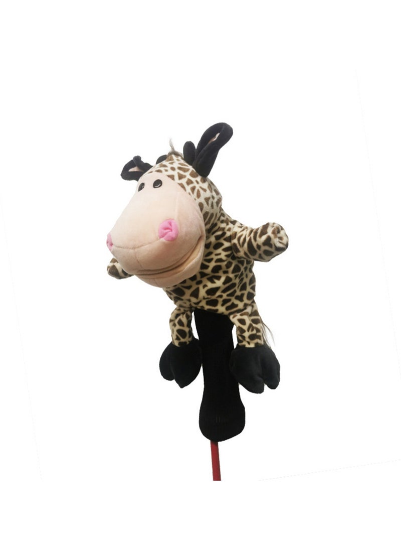 Cartoon Cute Golf Club Cover No. 1 Wood Club Cap, Soft Animal Golf Head Cover, Male And Female Golfer Gift And Golf Bag Accessories (Giraffe)