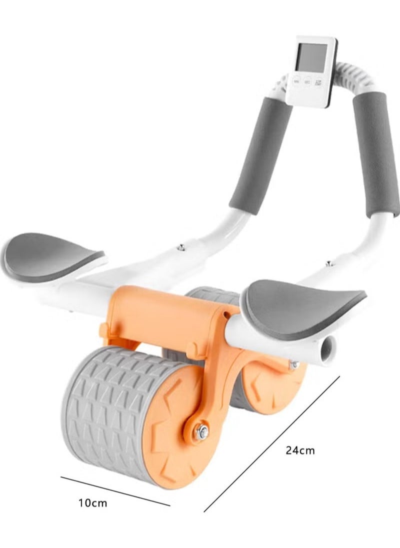 2023 New with Automatic Rebound Ab Abdominal Exercise Roller with Elbow Support and Timer, abs roller wheel core exercise equipment, Perfect Core Exercise Equipment for Home Workouts