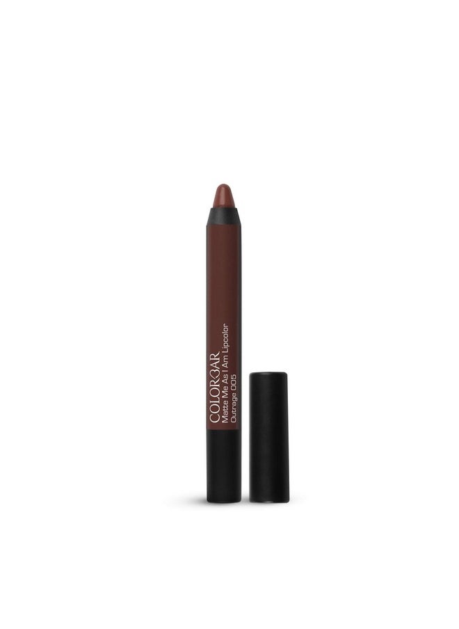 Matte Me As I Am Lipcolor-Outrage, Mauve, 2 G | Moisturize And Condition Lips| Long Lasting| Waterproof And Smudge-Proof