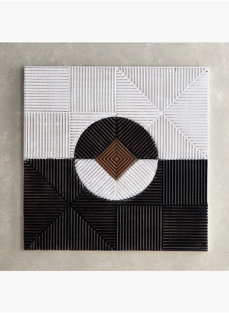 Rena MDF Carved Wall Art 90 x 3 x 90 cm