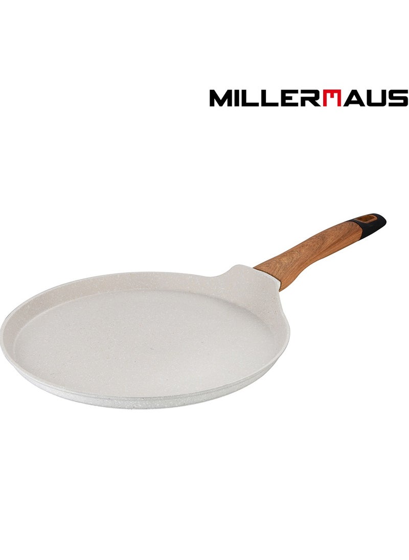 Millerhaus Natural Crepe Pan 28cm Forged Aluminium