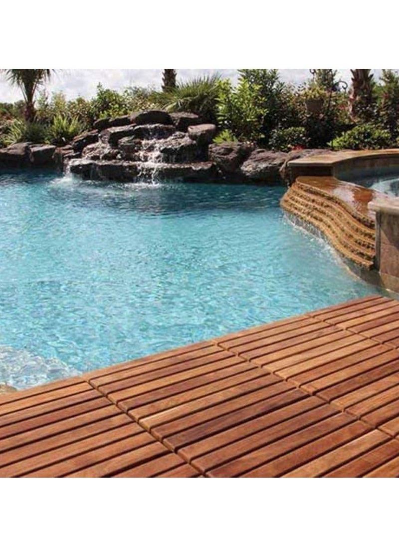 Wooden Decking Tiles 10pcs