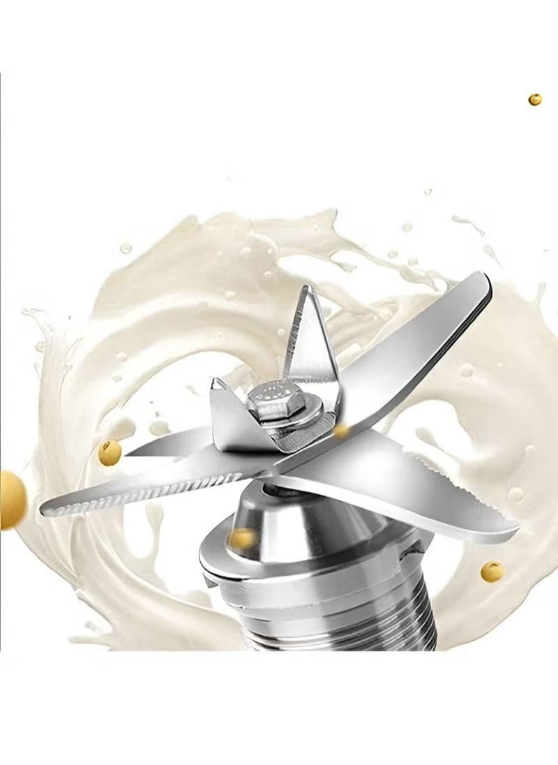 Juicer Blender 2 in 1 High Speed 4500W with 6 Titanium Stainless Steel Blades Perfect for Smoothies Frozen Desserts Hot Soups and Nut Grinding