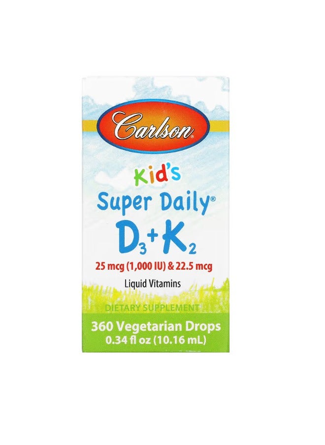 Kids Super Daily D3K2 25 mcg 1000 IU  22.5 mcg 0.34 fl oz 10.16 ml