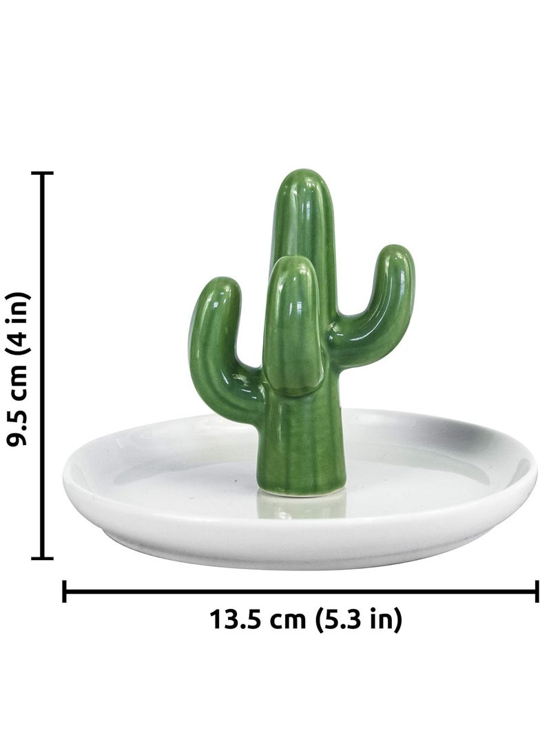 Cactus Ring Holder Jewelry Tray Dish Cute Decorations for Women Teen Girls