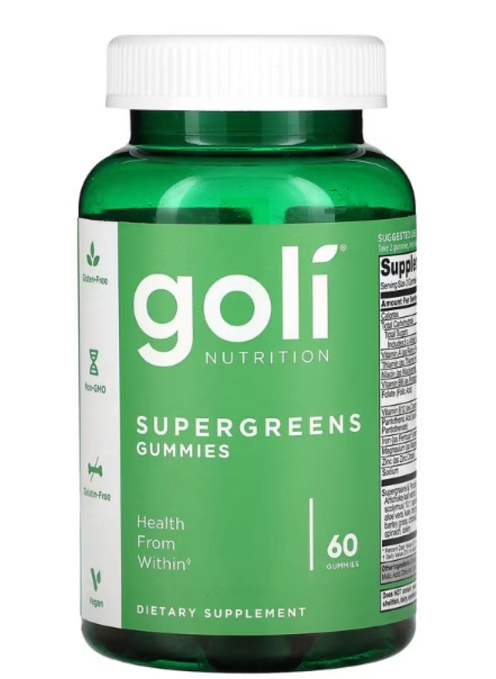 Goli Nutrition Supergreens Gummies 60