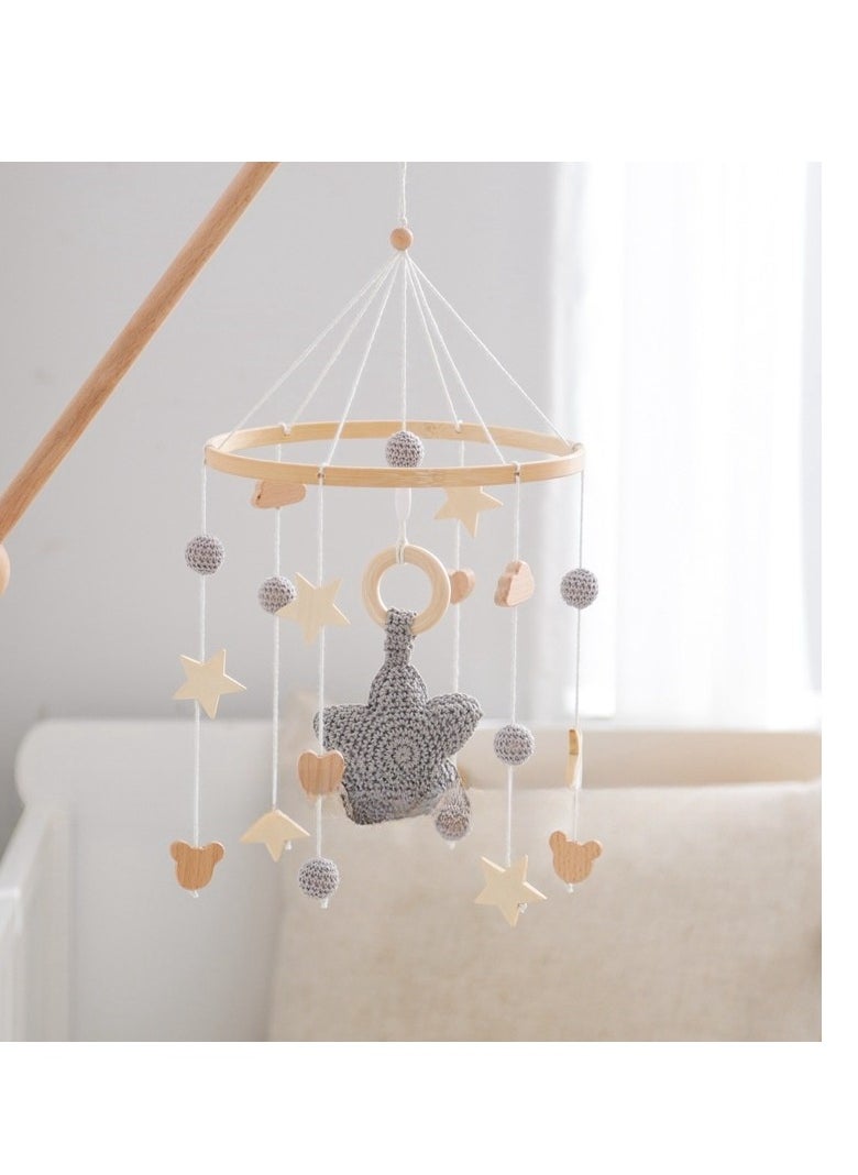 Baby crib pendant - Starry Sky Bed Bell - Detachable Ringing Wooden Wind Chime Pendant