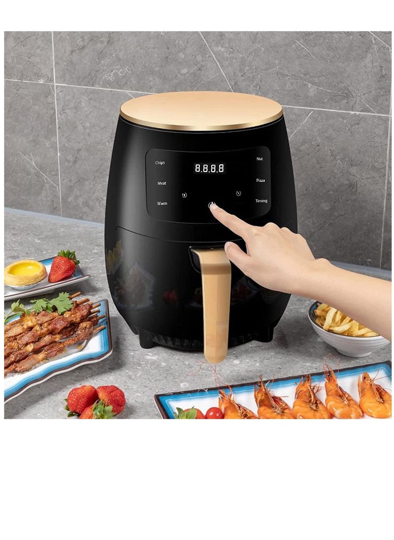 Intelligent 6L Large Capacity Electric Oil Free Air Fryers French Fries Cooker Nonstick Deep Air Fryer With Timer