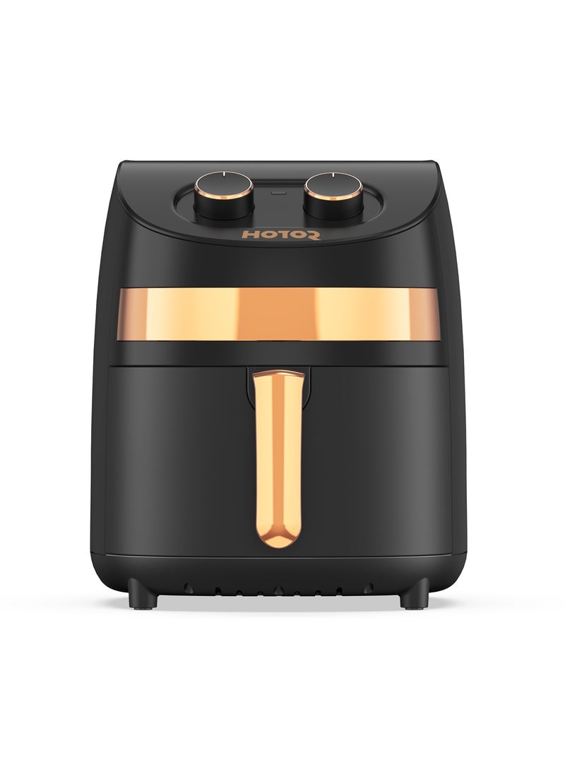 3.5L Air Fryer With Timer Temperature That Crisps Roasts Reheats And Dehydrates For Quick Easy Meals