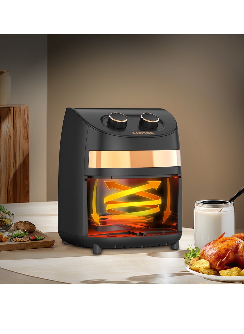 3.5L Air Fryer With Timer Temperature That Crisps Roasts Reheats And Dehydrates For Quick Easy Meals