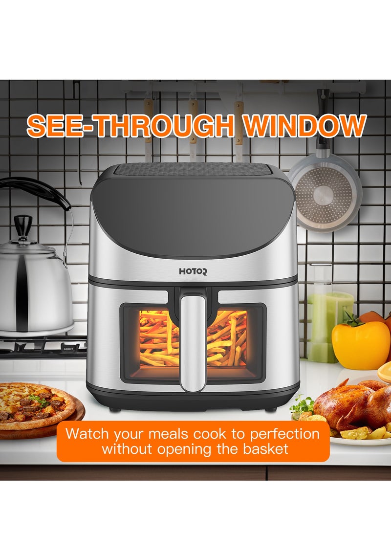 8L Air Fryer With Smart LCD Touch That Crisps Roasts Reheats And Dehydrates For Quick Easy Meals