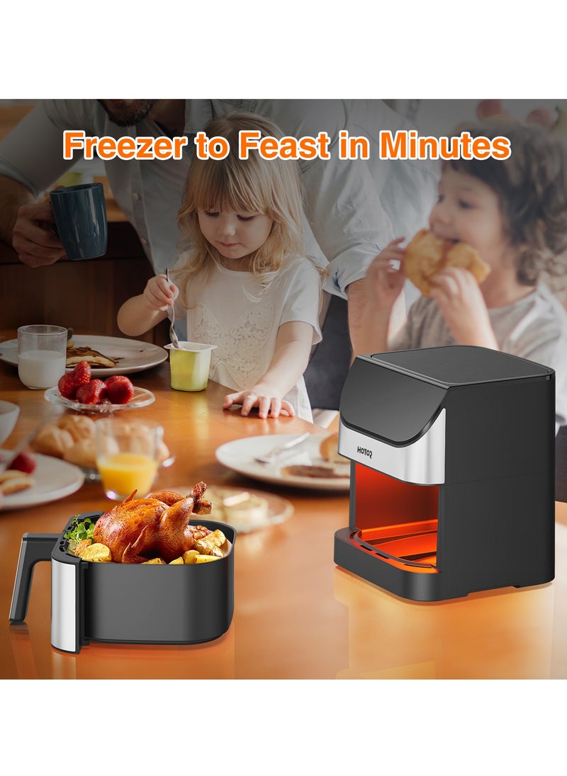 6L Air Fryer With Smart LCD Touch That Crisps Roasts Reheats And Dehydrates For Quick Easy Meals