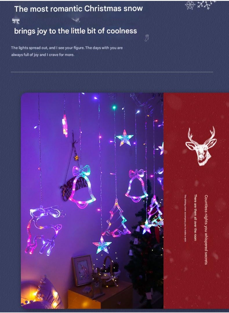 Christmas String Lights, Battery Operated 138 LED Fairy Lights with Remote Control, Perfect for Ramadan, Christmas, Halloween, Parties