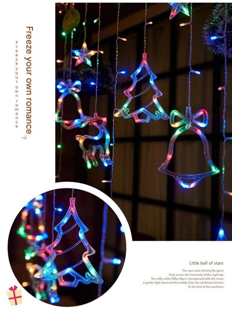 Christmas String Lights, Battery Operated 138 LED Fairy Lights with Remote Control, Perfect for Ramadan, Christmas, Halloween, Parties