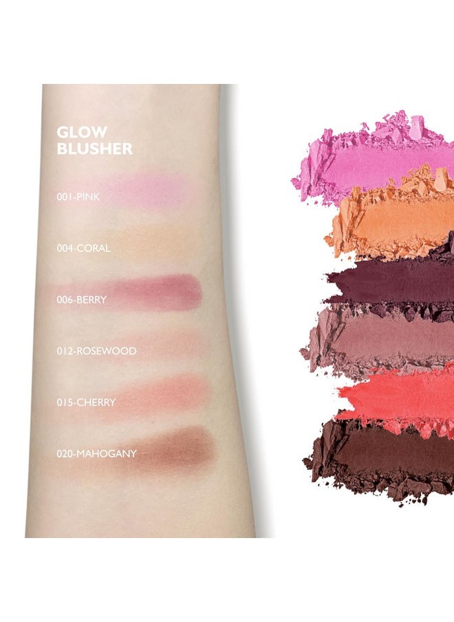 Pink Blush Powder, Make Up Pink Face Powder Face Blusher, Blendable Formula, Lasting Moisturizing, Ultra Fine Lightweight Texture