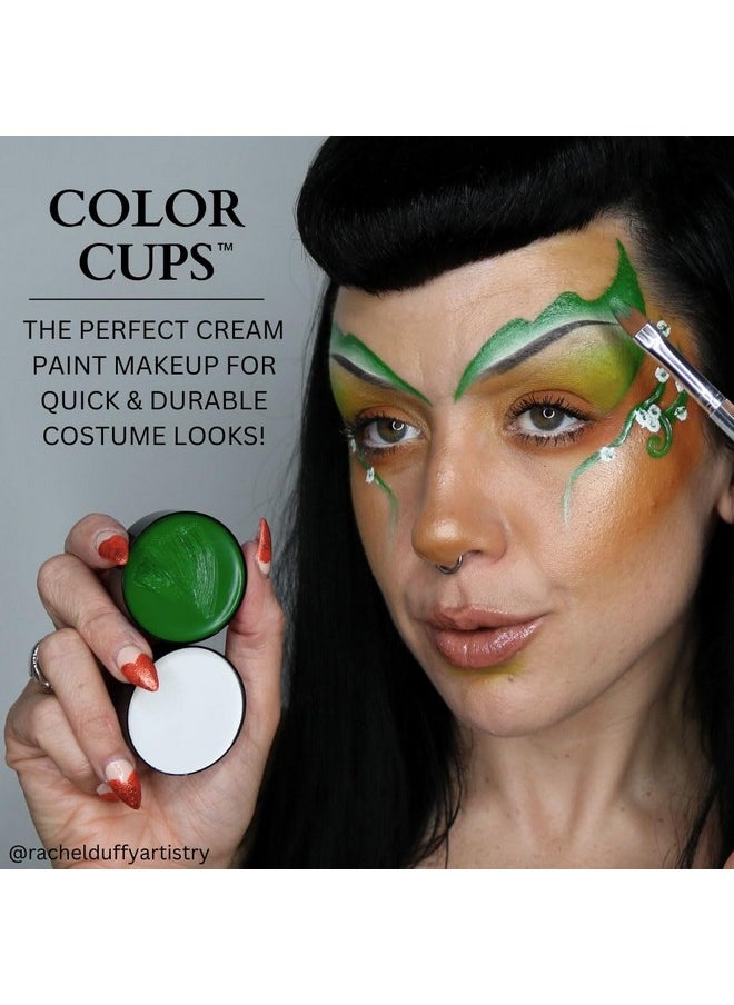 Makeup Color Cups | Stage, Foundation, Face Paint, Body Paint, Halloween | Face Paint Makeup | Greasepaint .5 Oz (14 G) (Black)