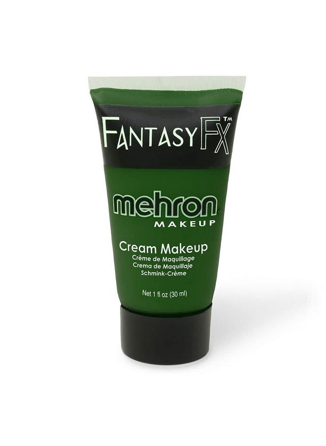 Makeup Fantasy Fx Cream Makeup | Water Based Halloween Makeup | Green Face Paint & Body Paint For Adults 1 Fl Oz (30Ml) (Green)