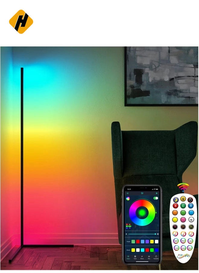 Corner Floor Lamp, RGB Color Changing Corner Lamp