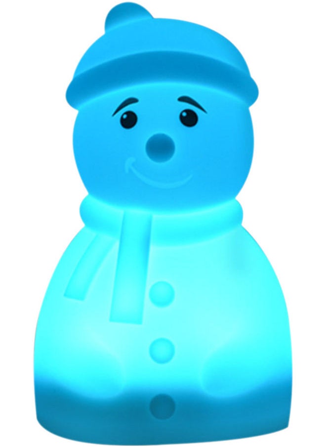 Snowman Shape Night Light Blue