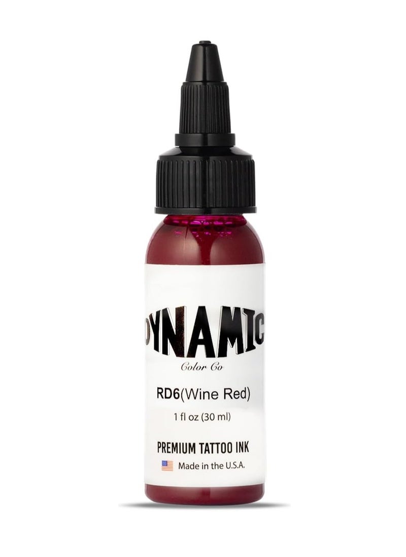 Dynamic Color Co Wine Red Tattoo Ink (1oz Bottle)USA-Made Since 1990 – Trusted by Artists Worldwide