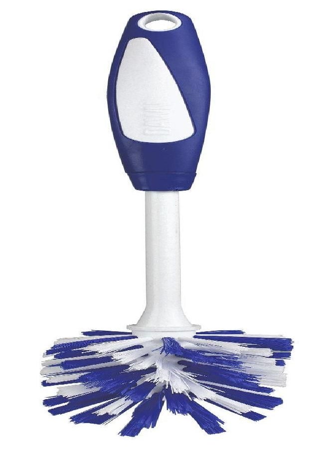 Dawn Twister Bottle Brush, White and Blue