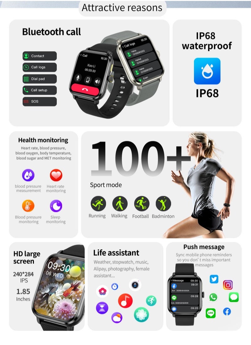 M12 Smart Bracelet High-Quality Fashion Bluetooth Call Smart Watch Waterproof Heart Rate Monitor Smartwatch