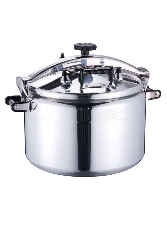 HTH Modern 40L Pressure Cooker, Premium 304 Stainless Steel, Thick Explosion-Proof Design, Large Capacity High-Pressure Cooking Pot, Ideal for Induction and Gas Stoves, Safe, Durable, and Efficient Kitchen Essential for Fast Cooking and Meal Prep.