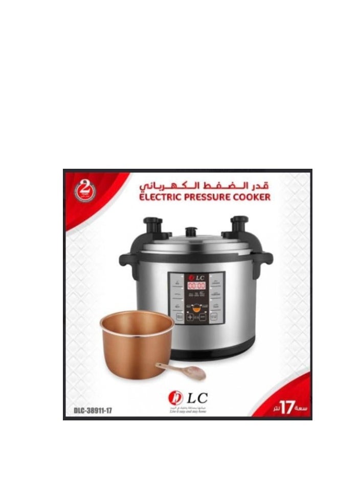 Electric Pressure Cooker 17 Liter 1950 Watt DLC-38911-17 Silver/Black