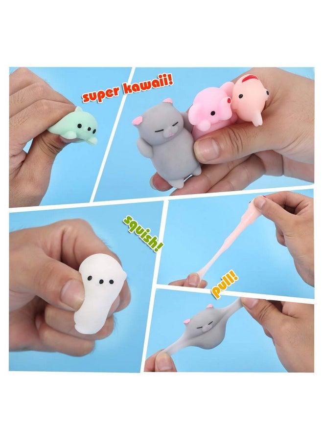 Squishies Squishy Toy 5Pcs Medium Size 3Inch Party Favors For Kids Kawaii Squishies Mochi Animals Stress Reliever Anxiety Xmas Gifts Rabbit Toy Storage Box