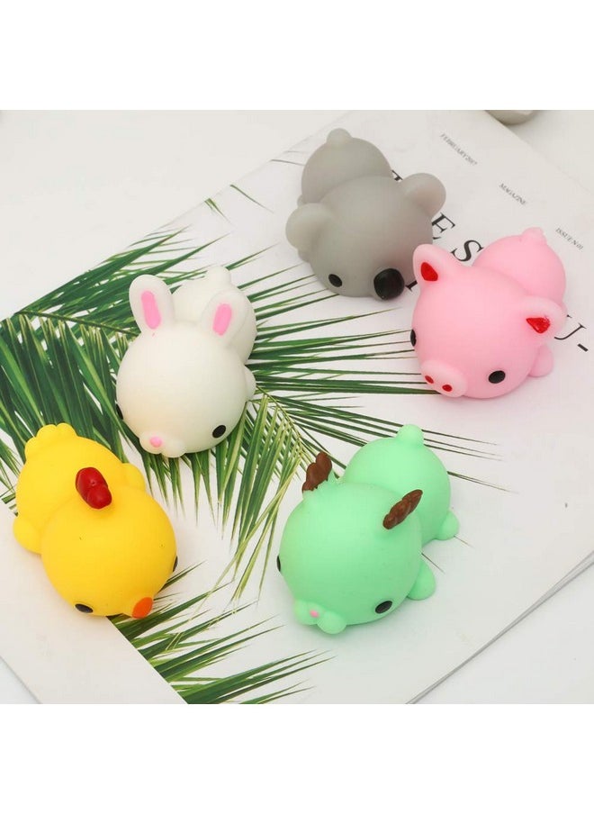 Squishies Squishy Toy 5Pcs Medium Size 3Inch Party Favors For Kids Kawaii Squishies Mochi Animals Stress Reliever Anxiety Xmas Gifts Rabbit Toy Storage Box