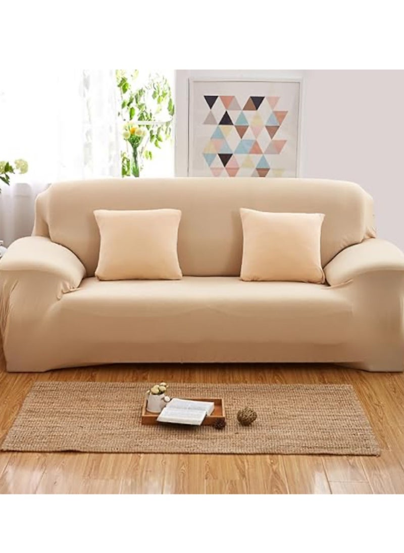 Sofa Slipcover Non Slip Couch Cover Solid Color Combination Sofa Cover for Living Room Bedroom(3 Seater)