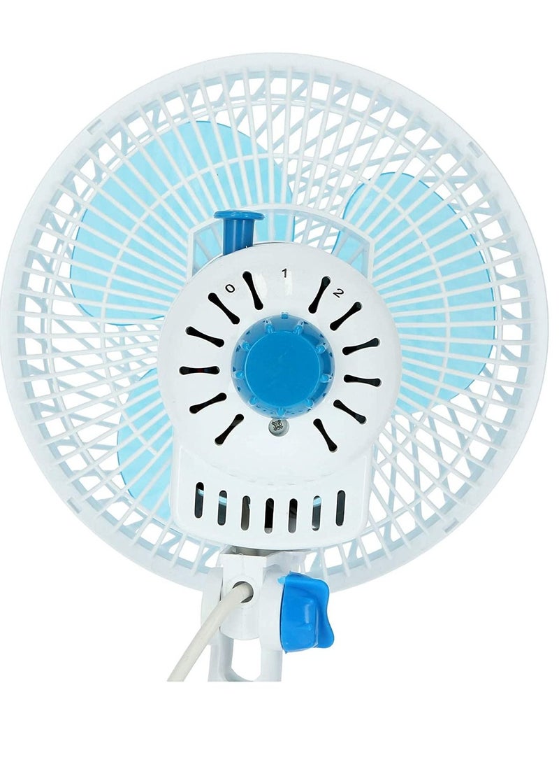 Mini table Fan White/ Blue