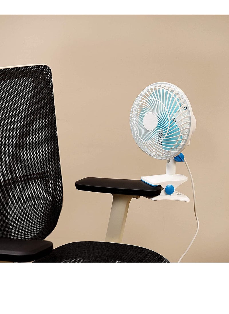 Mini table Fan White/ Blue