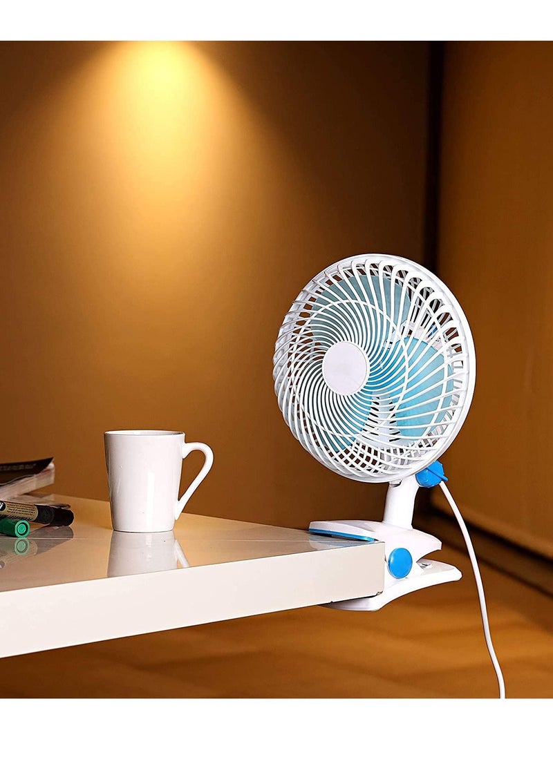 Mini table Fan White/ Blue