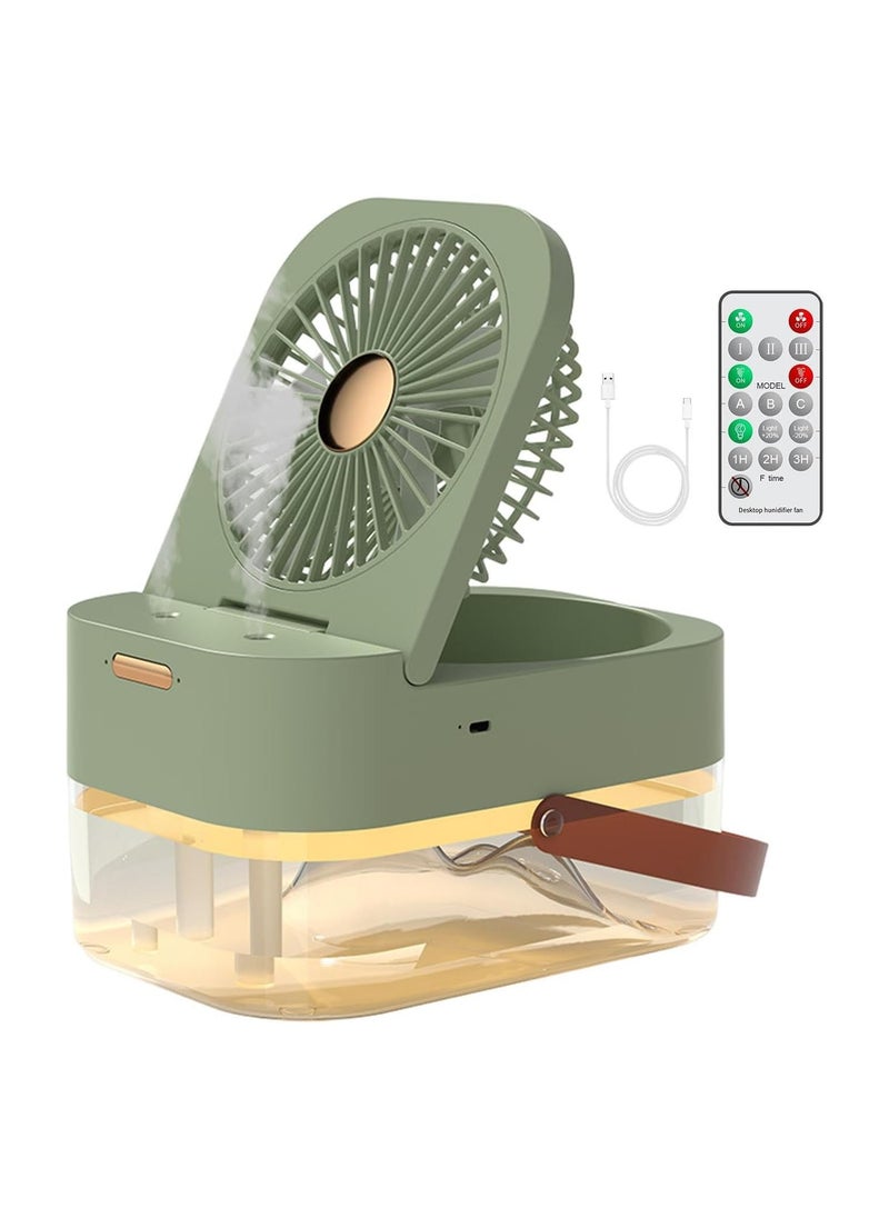 Portable Humidifier Spray USB Air Cooler Desktop Fan With Night Light For Summer Home Appliance