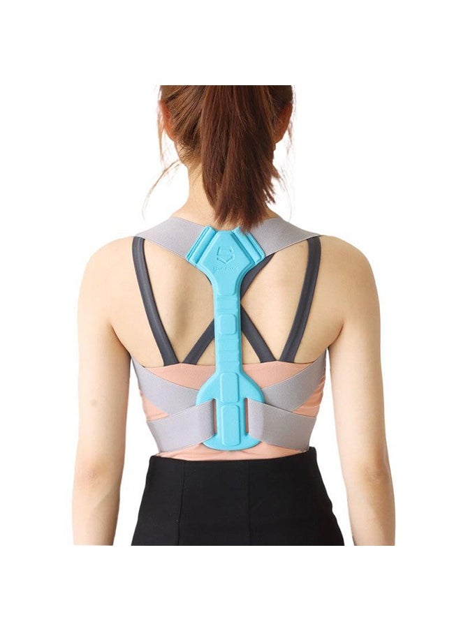 Back Support Belt Posture Corrector Adjustable Upper Back Brace Supports and Straightens the Spine to Relieve Shoulder Neck and Back Pain