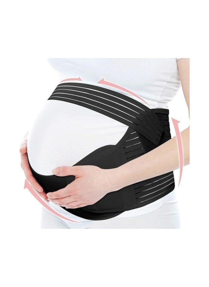 3-in-1 Maternity Belly Belt for Pregnancy, Breathable & Comfortable Pregnancy Support Band, Adjustable Pelvic & Waist Support, Tummy Band for Abdomen Pain Relief