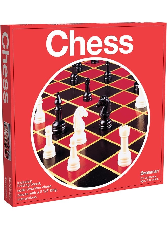 Pressman Toy Chess in Box, Red