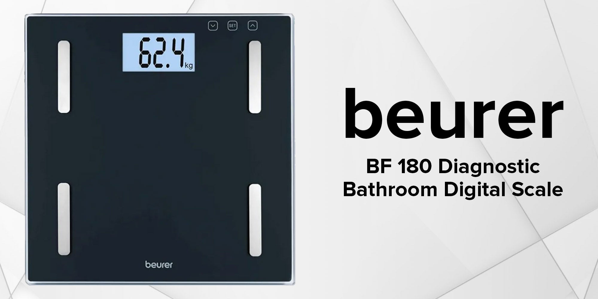 Bf 180 Diagnostic Bathroom Digital Scale Grey 33x32.8x4.8cm