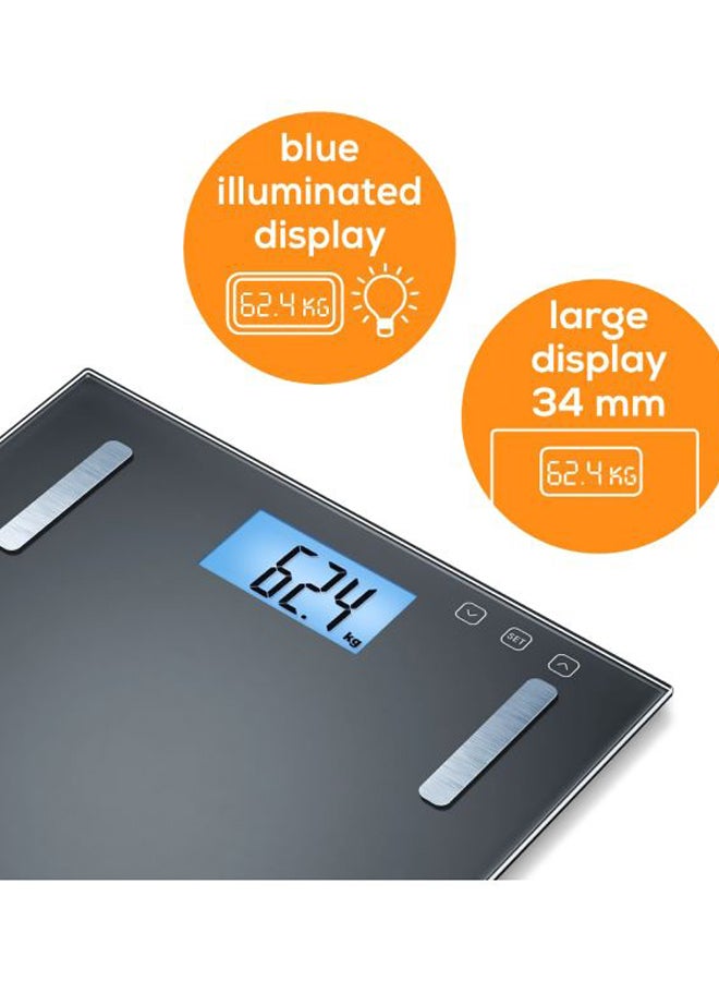 Bf 180 Diagnostic Bathroom Digital Scale Grey 33x32.8x4.8cm