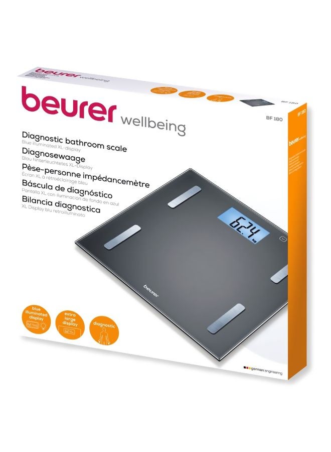 Bf 180 Diagnostic Bathroom Digital Scale Grey 33x32.8x4.8cm