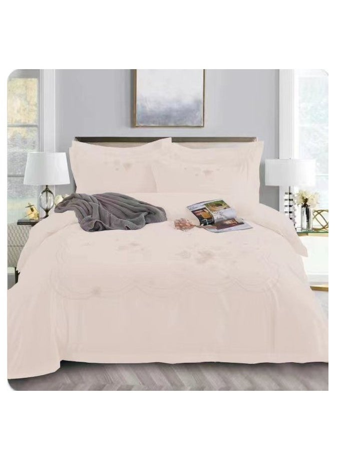 Sleek and Stylish 6-Piece Duvet Set Embroidered King Size covers Enhance  Your Bedroom Décor