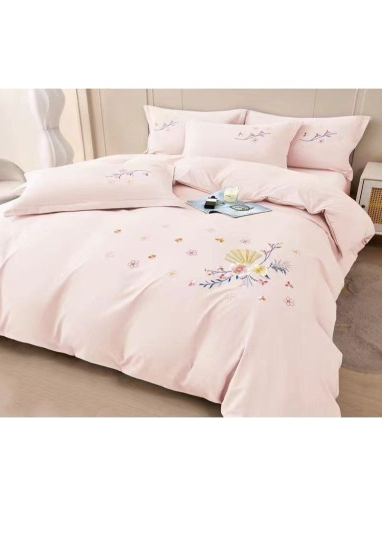 Sleek and Stylish 6-Piece Duvet Set Embroidered King Size covers Enhance  Your Bedroom Décor