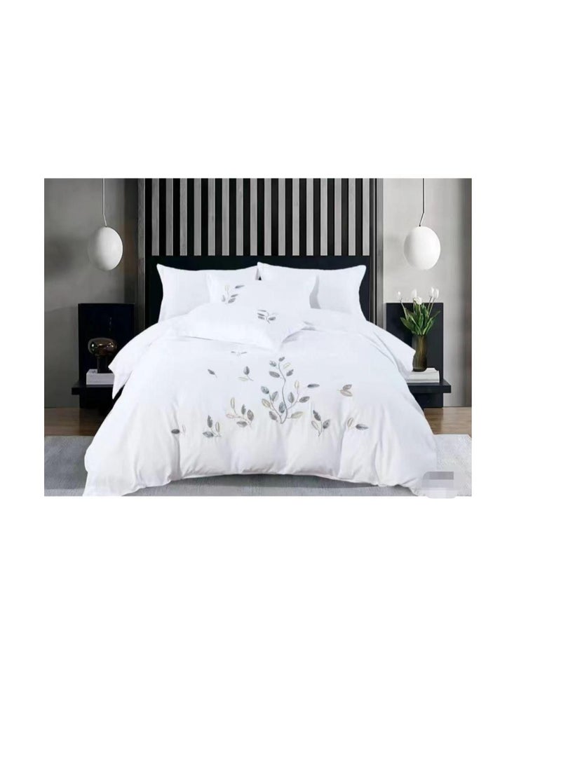 Sleek and Stylish 6-Piece Duvet Set Embroidered King Size covers Enhance  Your Bedroom Décor