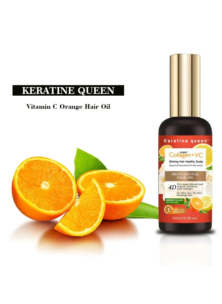 keratin queen Hair Shampoo and Conditioner Set Pure Vitamin c orange hair shampoo