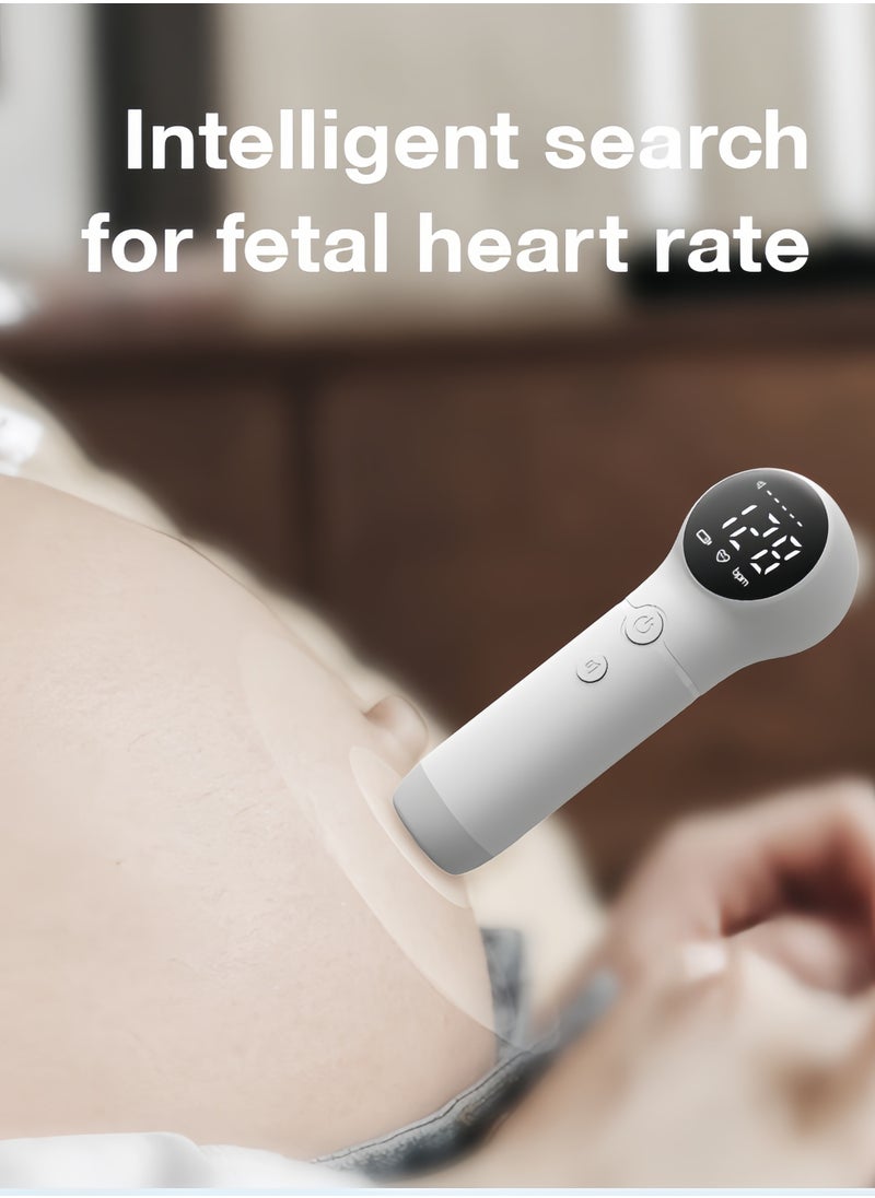 Fetal Heart Rate Detector, Portable Fetal Heart Rate Detector, Home Doppler Meter With LCD Display, For Monitoring Baby's Heartbeat At Home