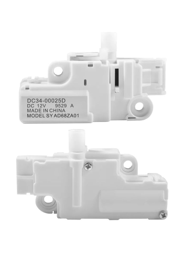 DC34-00025D DC12V Washing Machine Door Lock Switch Assembly for Samsung Washer WW90K74150OX/SC/OW WF45K6200AW/A2 WF45K6500AW/A2 WF50K7500AV/A2 WW85K5410WW/SA Door Lock Replacement Parts PS11758871